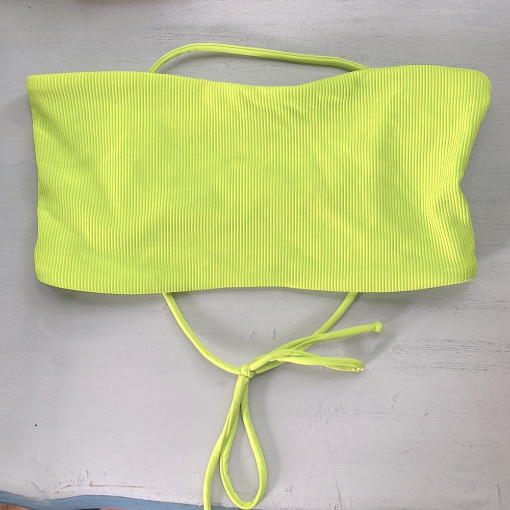 Neon swim suit top small
